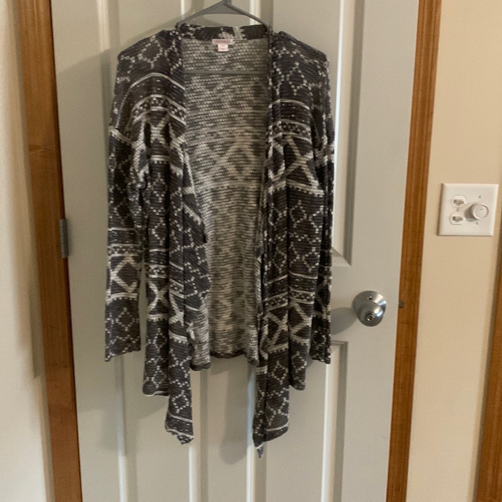 Grey and cream cardigan